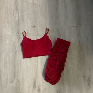 Red Two Piece Set